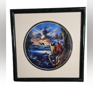 Jim Warren “Paradise” Framed Art Print – Gallery Sealed